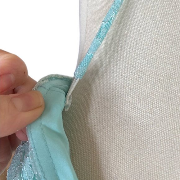 Mint Green Lace Formal Dress sz 12 - Picture 5 of 5